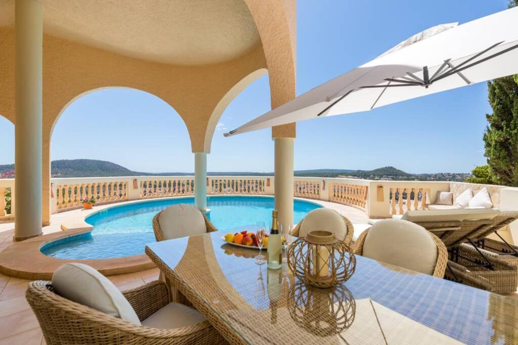 Meerblick Villa "Buena Vista" In Santa Ponsa, Mallorca 외부 사진